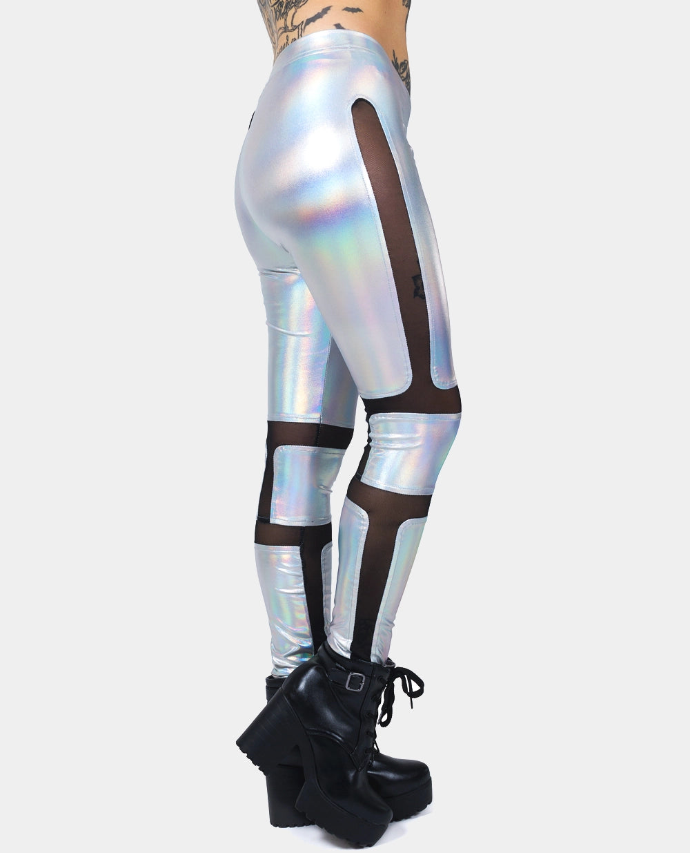 PROTECTION XXX LEGGINGS HOLOGRAPHIC Elegant Textured Leggings