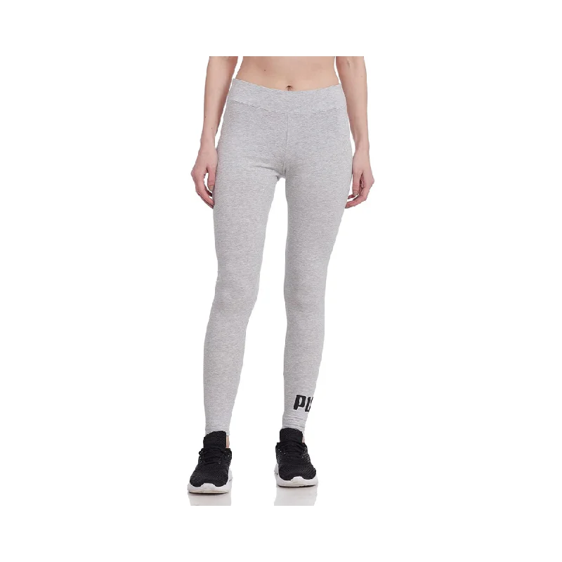 Puma Ess Logo Leggings W Light Grey Fashionable Lacy Detail Leggings