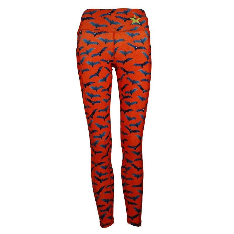 Sale Unisex Leggings | Halloween Bats Stylish Stretch-Waist Leggings