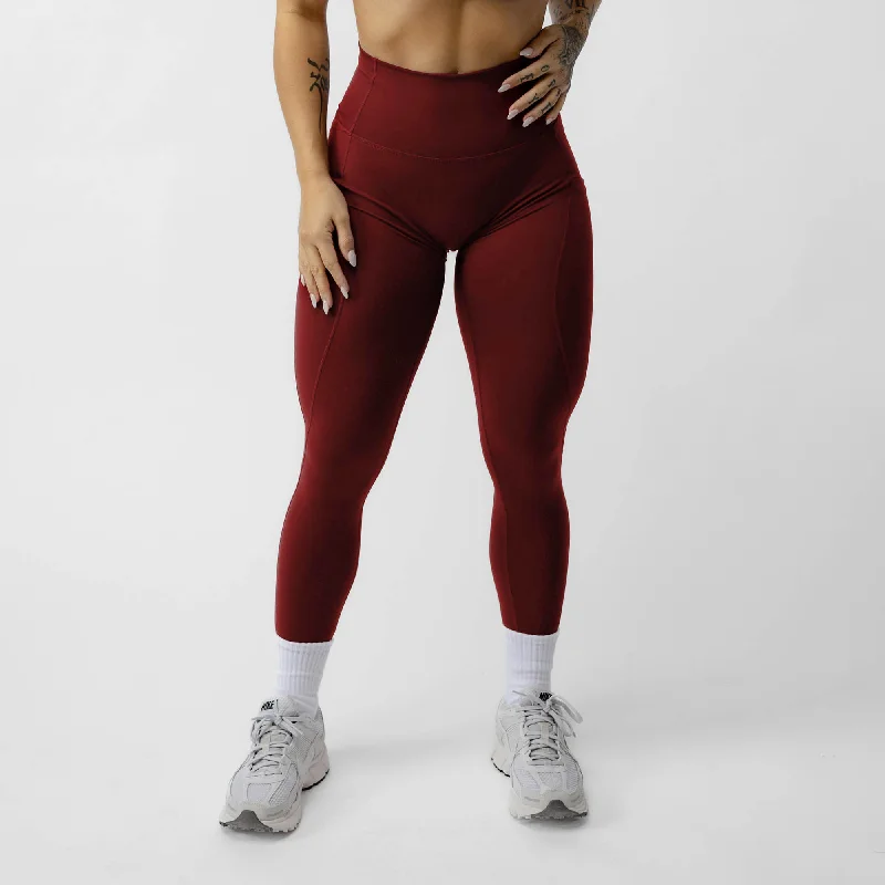 Victory Leggings - Ember Red Chic Smooth Fit Leggings