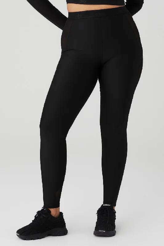 Airlift High-Waist Ballet Dream Legging - Black Trendy Sports Performance Leggings