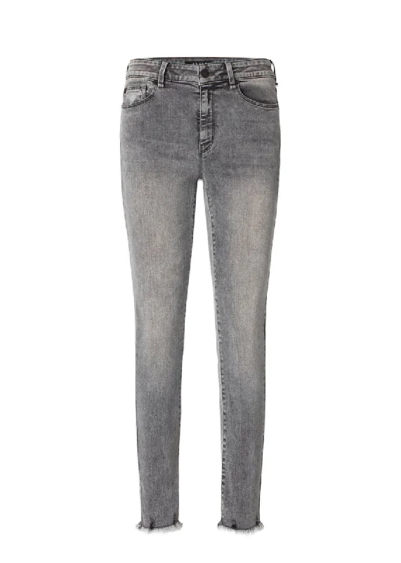 Alexa Earth Jeans Wash New Grey - Grey Fashionable Straight Fit Denim