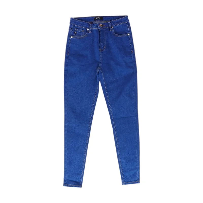 Blue Solid Jeans Comfortable Stretch Denim Jeans