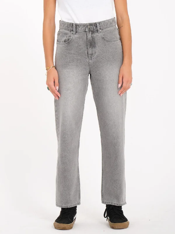 Daddio Jeans - LIGHT GREY Stylish High-Waist Skinny Denim