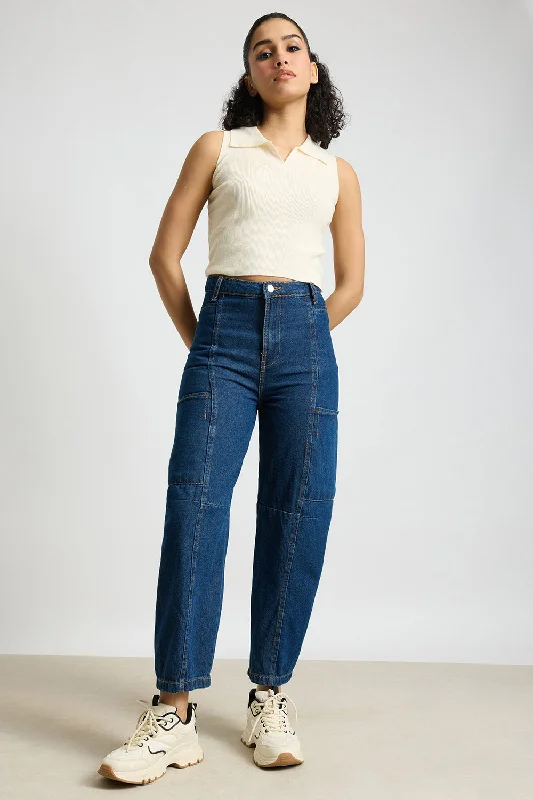 Urban Edge Baggy Jeans Elegant Skinny Leg Jeans