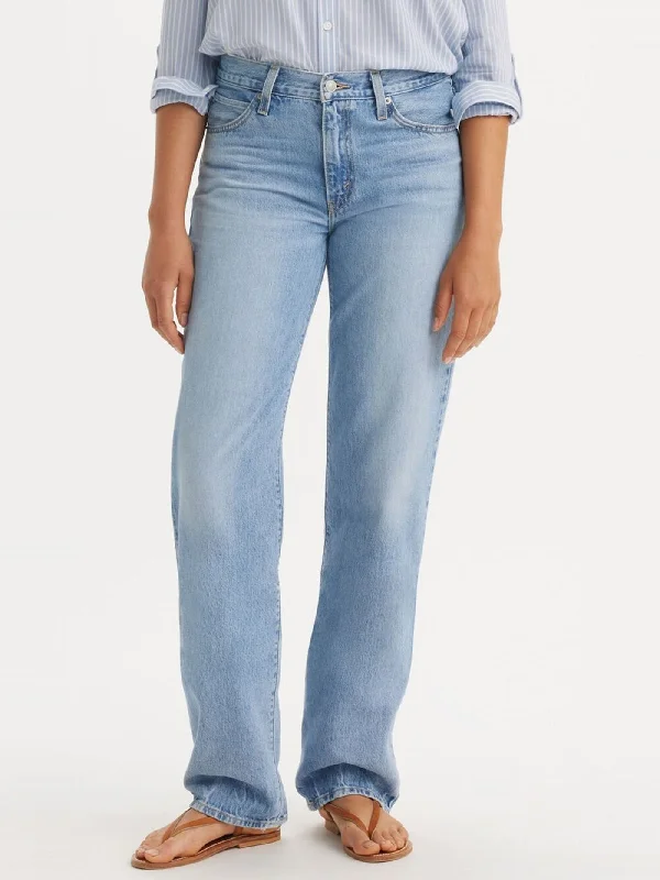 '94 Baggy Riveting Jeans Stylish High-Waisted Denim