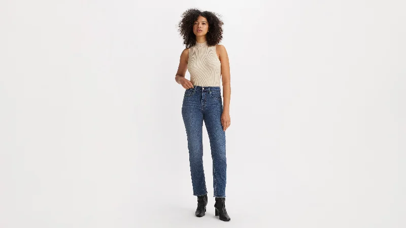 Levi's® Women's 724 High-Rise Straight Jeans Comfortable Drawstring Waist Jeans