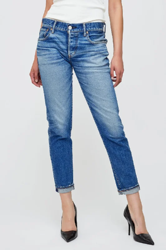 MOUSSY Saddlebrook Tapered Jeans Trendy Skinny High-Waist Jeans