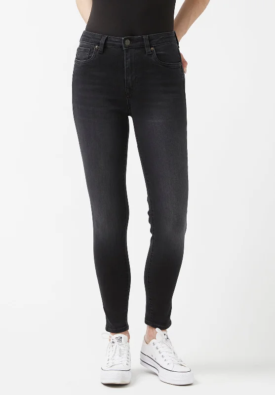 High Rise Skinny Skylar Women's Jeans in Carbon Black - BL15664 Elegant Bootcut Fit Jeans