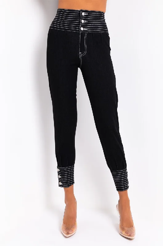 THE BEST OF ME JEANS BLACK DENIM Comfortable Boyfriend Jeans